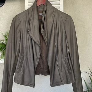 Vince olive leather jacket